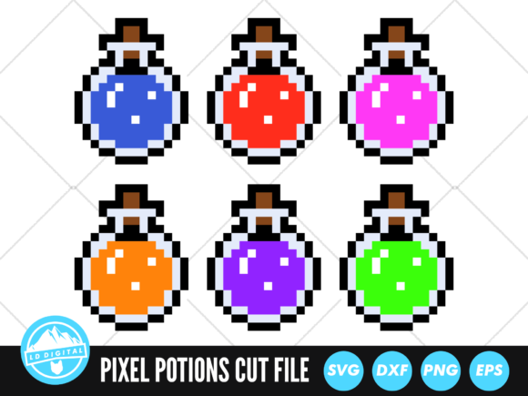 Exploring Pixel Potions SVG Retro Gaming SVG: A Versatile Creative Resource