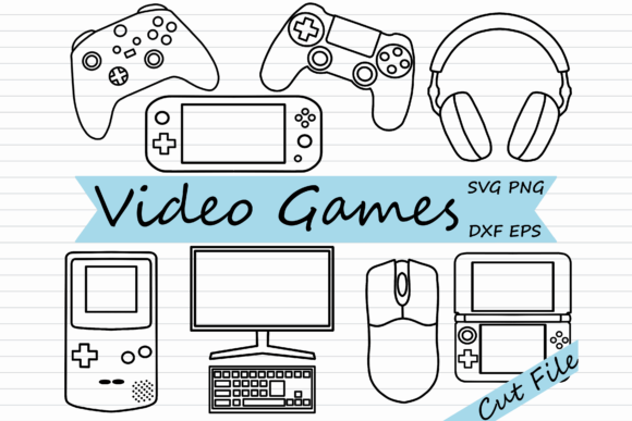Gaming Clipart Set: Versatile Graphics for Creators