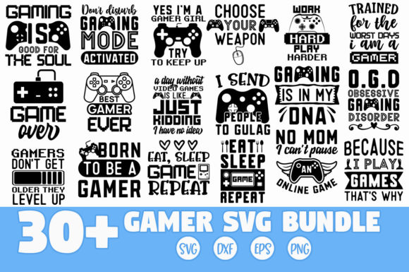 Gaming Gamer SVG Bundle for Creative Projects