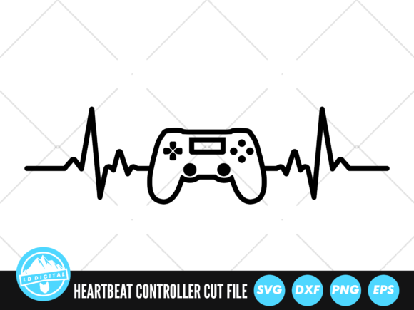 Heartbeat Line Controller SVG for Creative Projects