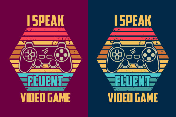 I Speak Fluent Video Game: A Retro Gaming T-Shirt Design for Modern Enthusiasts