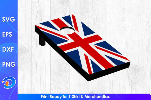 UK Flag Cornhole Funny Gaming Shirt: A Unique and Playful Design