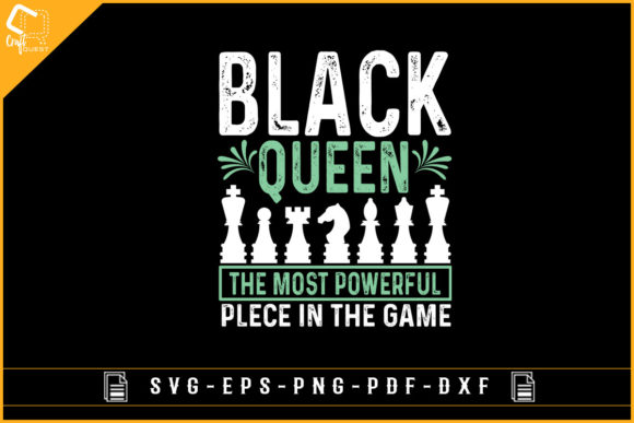 Unleash Your Inner Chess Champion with the Black Queen Chess Gaming T-Shirt Design